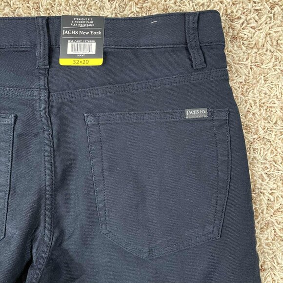 Jachs New York Men’s Twill 5-Pocket Pants Navy, Size 32x29 (New) - Picture 13 of 16